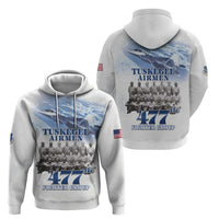 Tuskegee Airmen 477th Fighter Group Hoodie Blue Sky Heritage - Wonder Print Shop