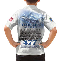 Tuskegee Airmen 477th Fighter Group Kid Hawaiian Shirt Blue Sky Heritage - Wonder Print Shop
