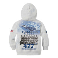Tuskegee Airmen 477th Fighter Group Kid Hoodie Blue Sky Heritage - Wonder Print Shop