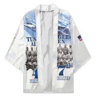Tuskegee Airmen 477th Fighter Group Kimono Blue Sky Heritage - Wonder Print Shop