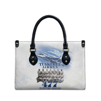 Tuskegee Airmen 477th Fighter Group Leather Bag Blue Sky Heritage - Wonder Print Shop