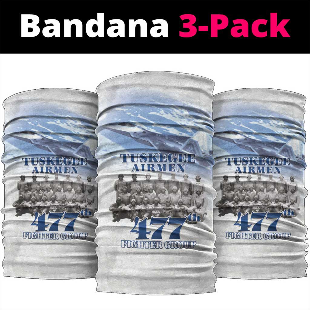 Tuskegee Airmen 477th Fighter Group Neck Gaiter Blue Sky Heritage - Wonder Print Shop