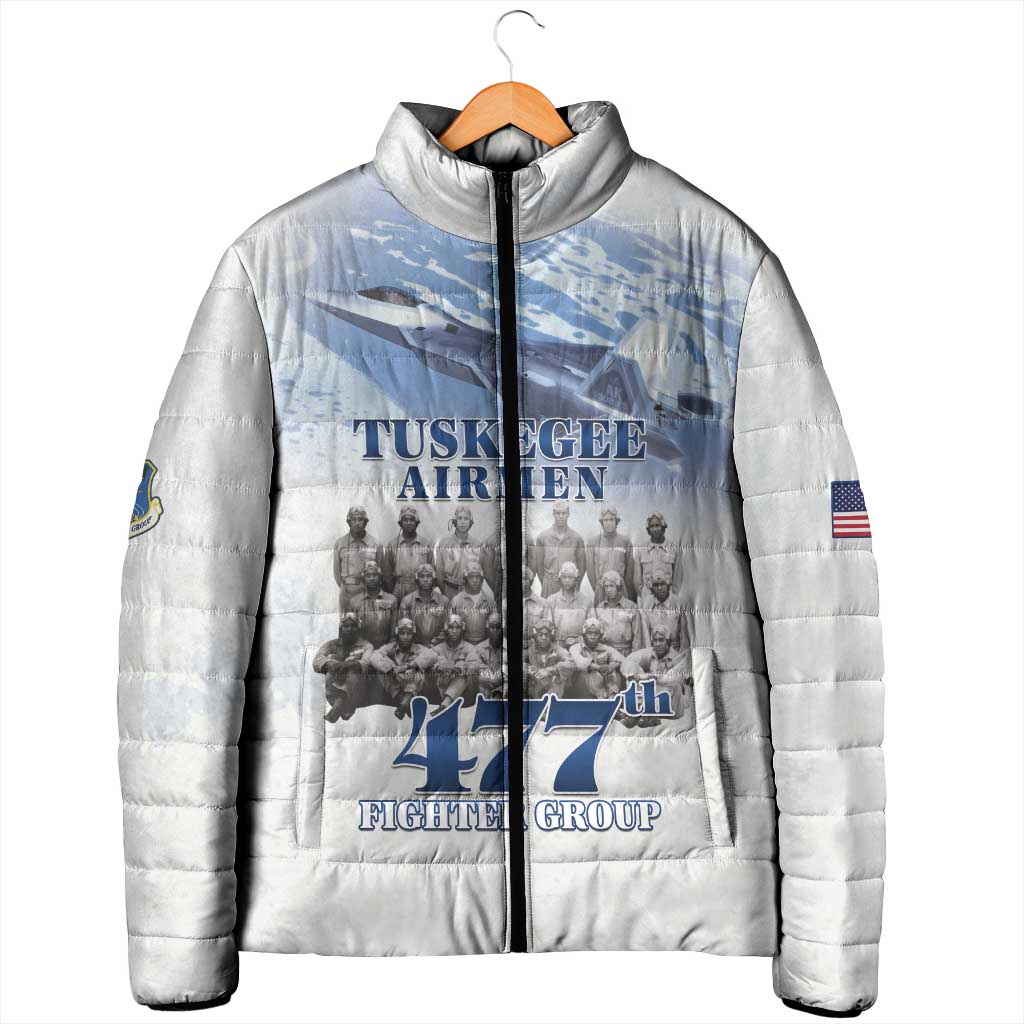 Tuskegee Airmen 477th Fighter Group Padded Jacket Blue Sky Heritage - Wonder Print Shop