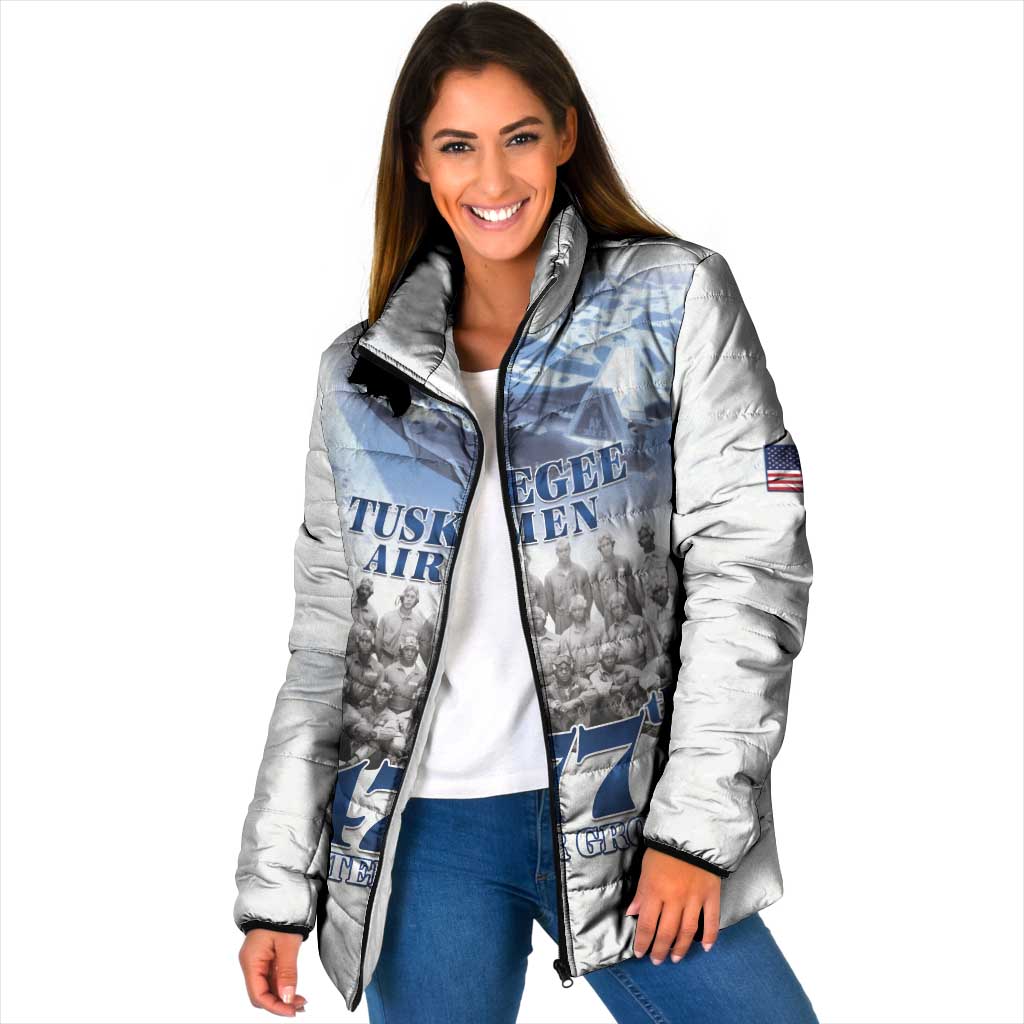 Tuskegee Airmen 477th Fighter Group Padded Jacket Blue Sky Heritage - Wonder Print Shop