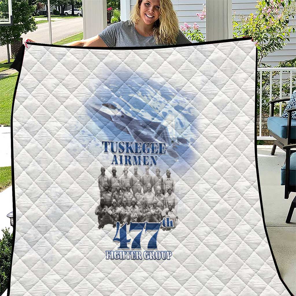 Tuskegee Airmen 477th Fighter Group Quilt Blue Sky Heritage - Wonder Print Shop