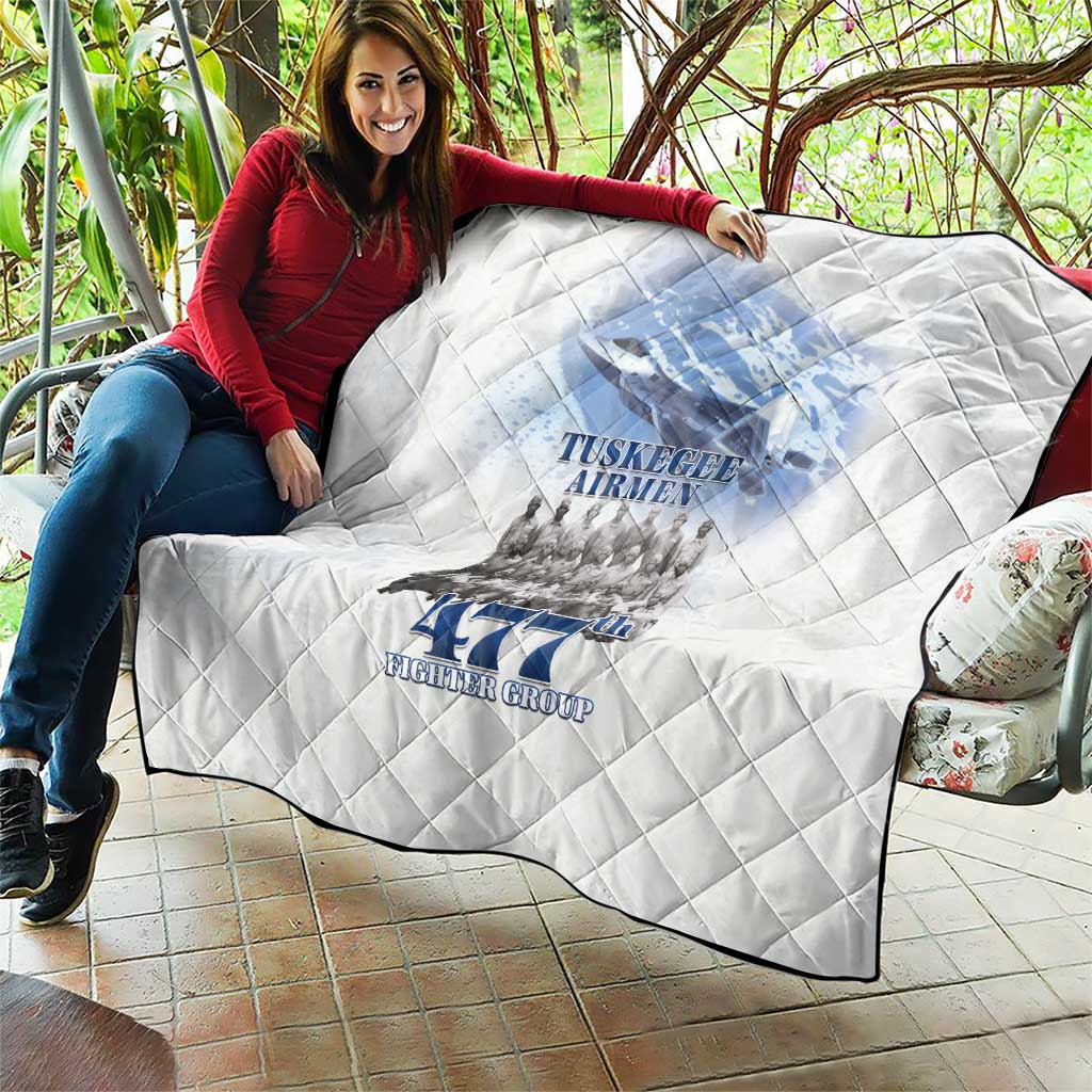 Tuskegee Airmen 477th Fighter Group Quilt Blue Sky Heritage - Wonder Print Shop