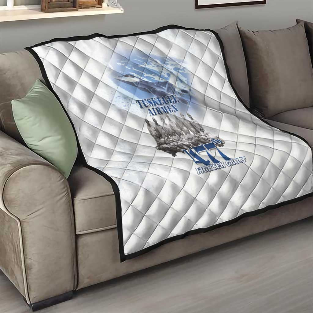 Tuskegee Airmen 477th Fighter Group Quilt Blue Sky Heritage - Wonder Print Shop