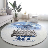 Tuskegee Airmen 477th Fighter Group Round Carpet Blue Sky Heritage - Wonder Print Shop