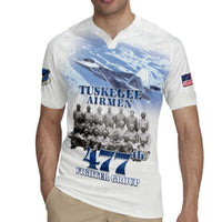 Tuskegee Airmen 477th Fighter Group Rugby Jersey Blue Sky Heritage - Wonder Print Shop