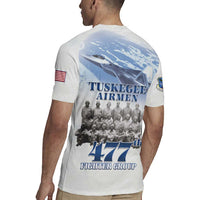 Tuskegee Airmen 477th Fighter Group Rugby Jersey Blue Sky Heritage - Wonder Print Shop