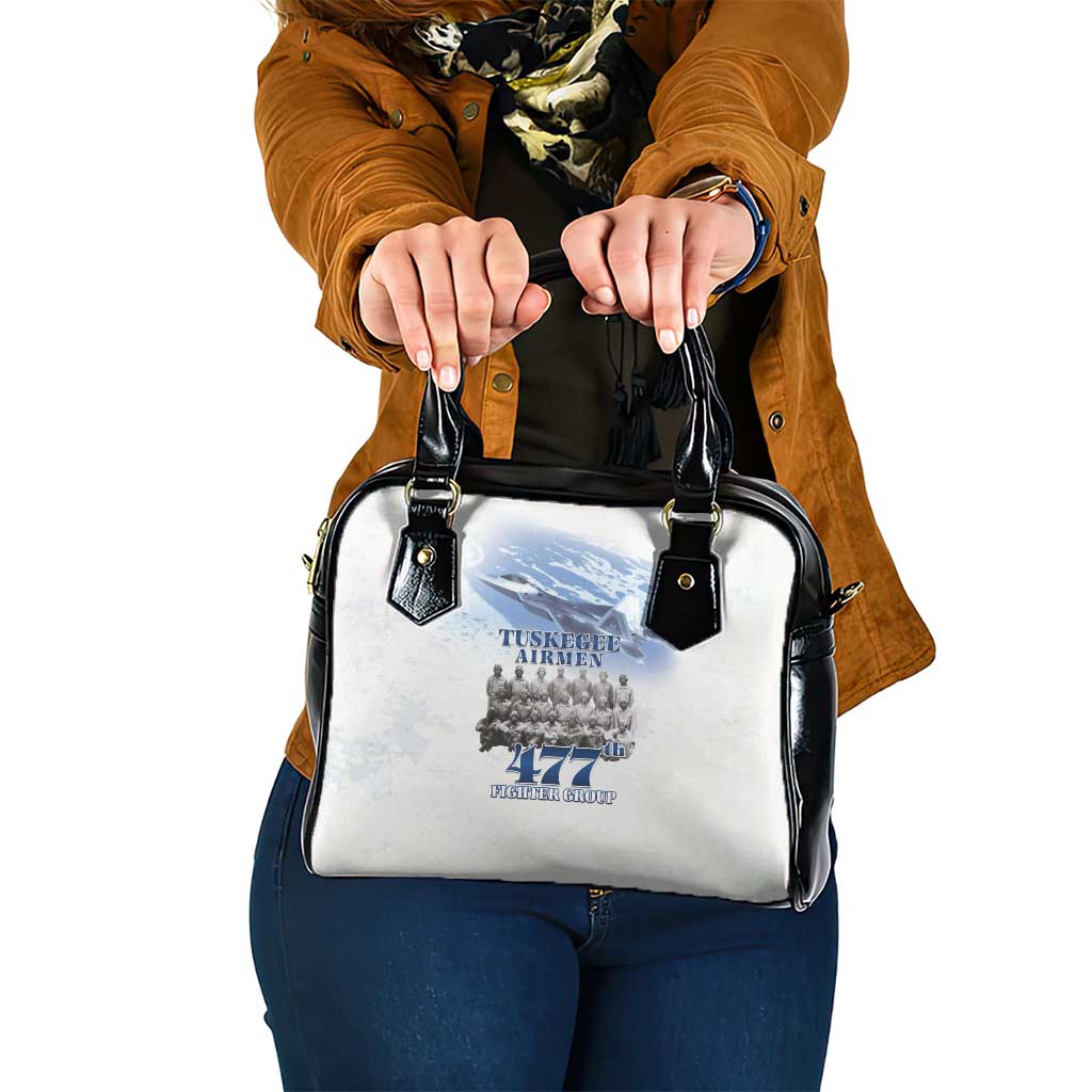 Tuskegee Airmen 477th Fighter Group Shoulder Handbag Blue Sky Heritage - Wonder Print Shop