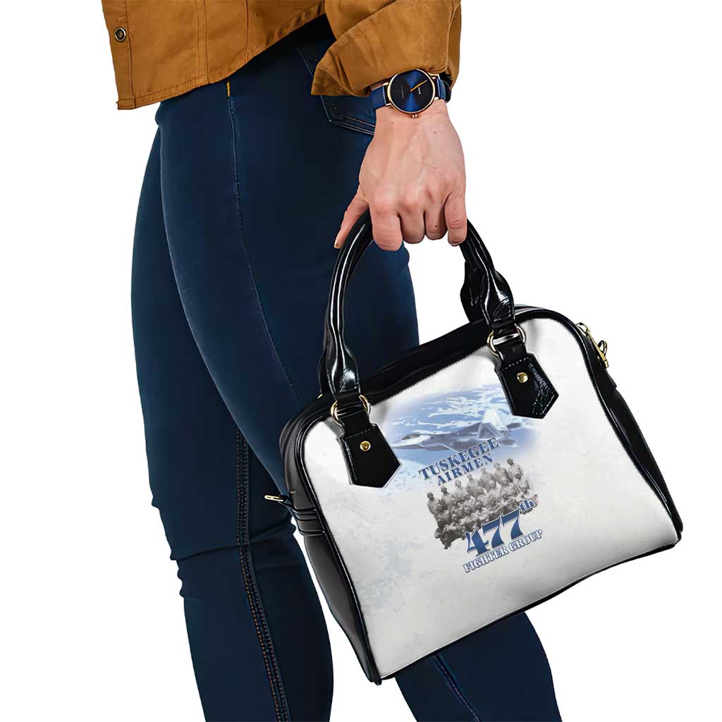 Tuskegee Airmen 477th Fighter Group Shoulder Handbag Blue Sky Heritage - Wonder Print Shop
