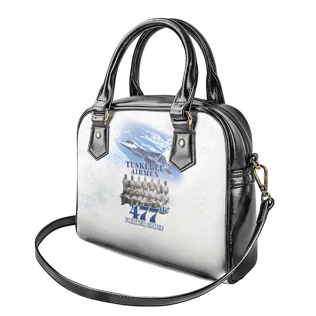 Tuskegee Airmen 477th Fighter Group Shoulder Handbag Blue Sky Heritage - Wonder Print Shop