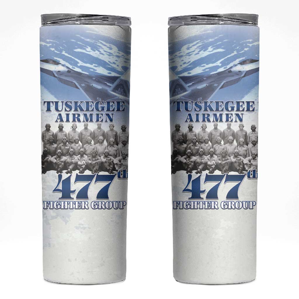 Tuskegee Airmen 477th Fighter Group Skinny Tumbler Blue Sky Heritage - Wonder Print Shop