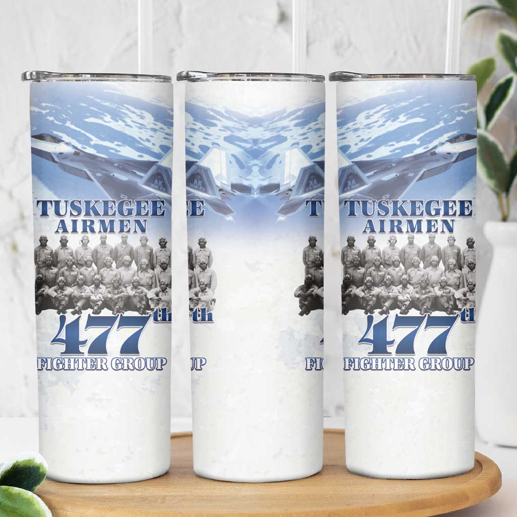 Tuskegee Airmen 477th Fighter Group Skinny Tumbler Blue Sky Heritage - Wonder Print Shop