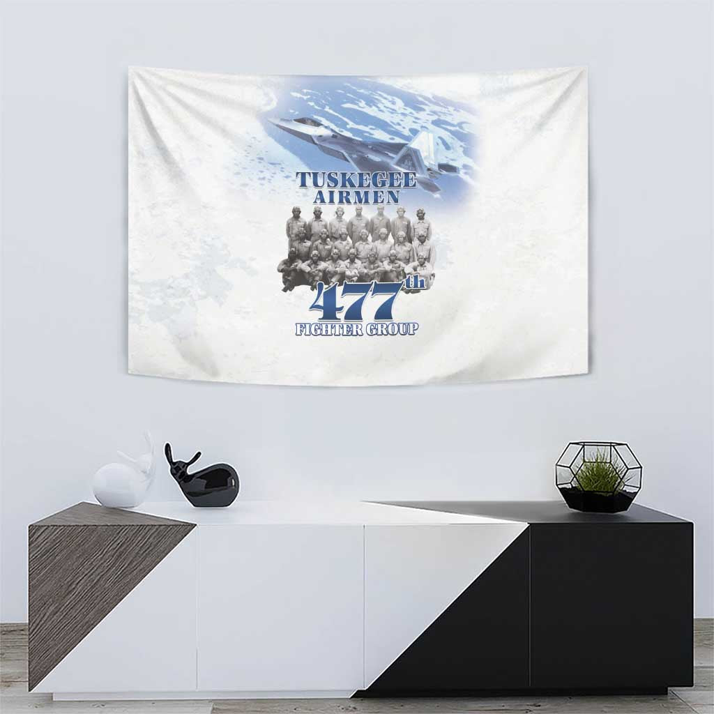 Tuskegee Airmen 477th Fighter Group Tapestry Blue Sky Heritage - Wonder Print Shop