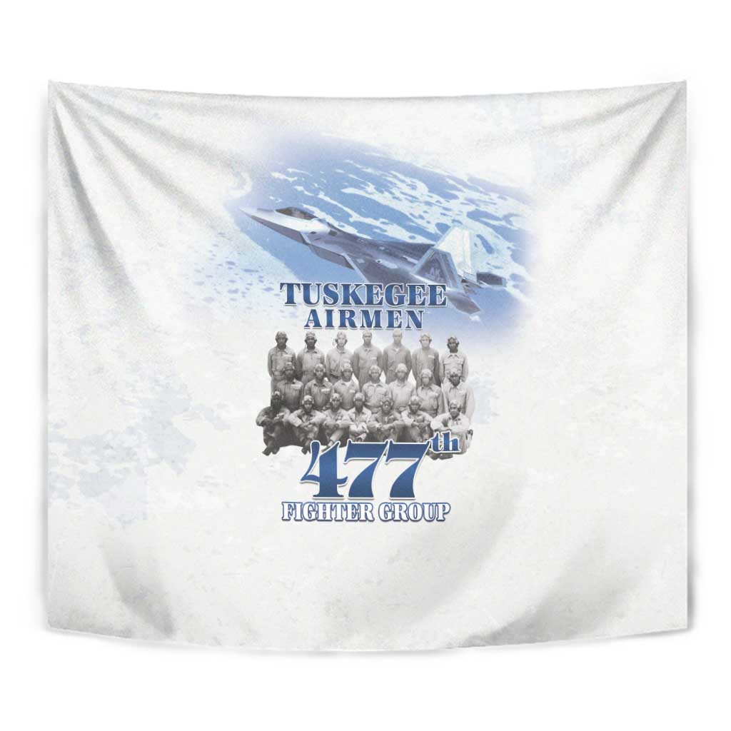 Tuskegee Airmen 477th Fighter Group Tapestry Blue Sky Heritage - Wonder Print Shop