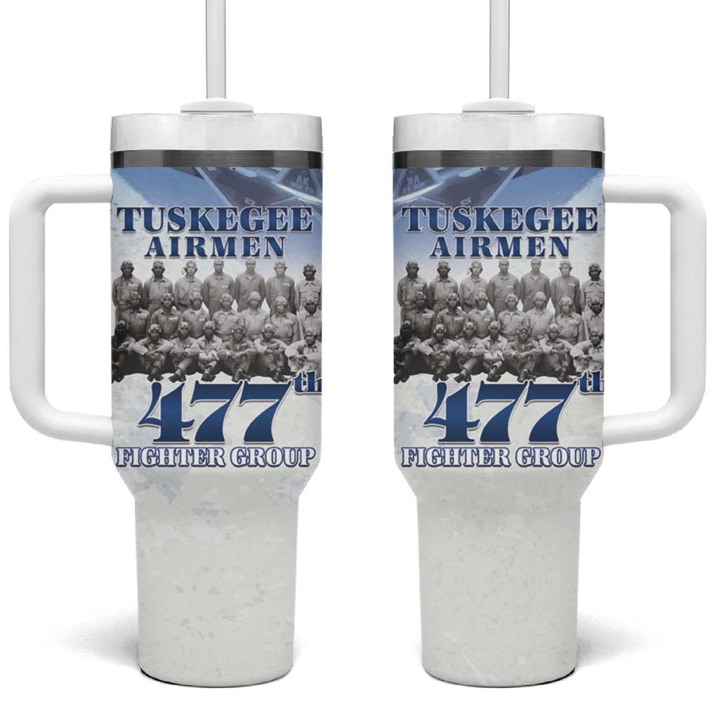 Tuskegee Airmen 477th Fighter Group Tumbler With Handle Blue Sky Heritage - Wonder Print Shop