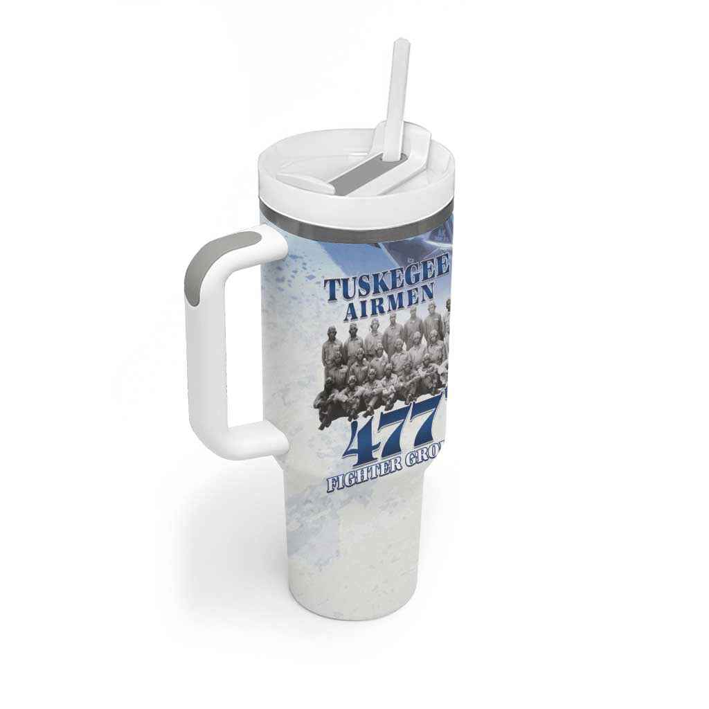 Tuskegee Airmen 477th Fighter Group Tumbler With Handle Blue Sky Heritage - Wonder Print Shop