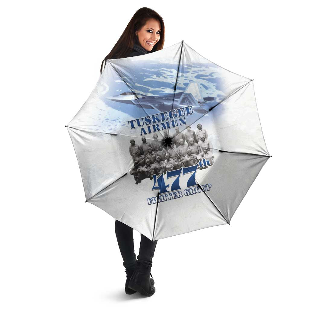 Tuskegee Airmen 477th Fighter Group Umbrella Blue Sky Heritage - Wonder Print Shop