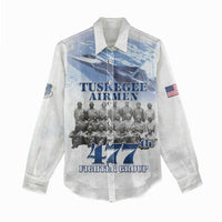 Tuskegee Airmen 477th Fighter Group Women Casual Shirt Blue Sky Heritage - Wonder Print Shop