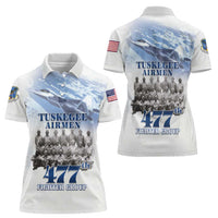 Tuskegee Airmen 477th Fighter Group Women Polo Shirt Blue Sky Heritage - Wonder Print Shop