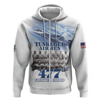 Tuskegee Airmen 477th Fighter Group Zip Hoodie Blue Sky Heritage - Wonder Print Shop