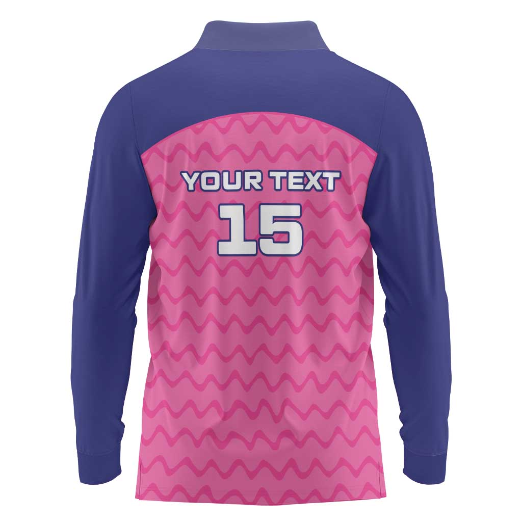 Custom South Africa Paarl Cricket Long Sleeve Polo Shirt We Are Champions - Wonder Print Shop