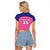 Custom South Africa Paarl Cricket Raglan Cropped T Shirt We Are Champions - Wonder Print Shop