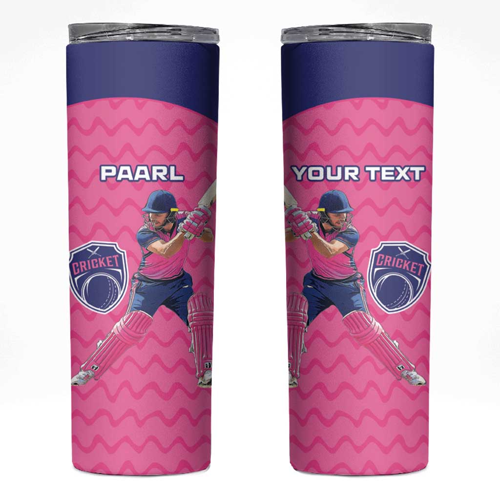 Custom South Africa Paarl Cricket Skinny Tumbler We Are Champions - Wonder Print Shop