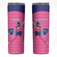 Custom South Africa Paarl Cricket Skinny Tumbler We Are Champions - Wonder Print Shop