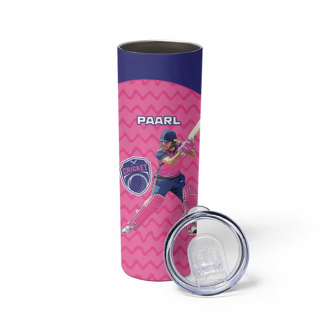 Custom South Africa Paarl Cricket Skinny Tumbler We Are Champions - Wonder Print Shop