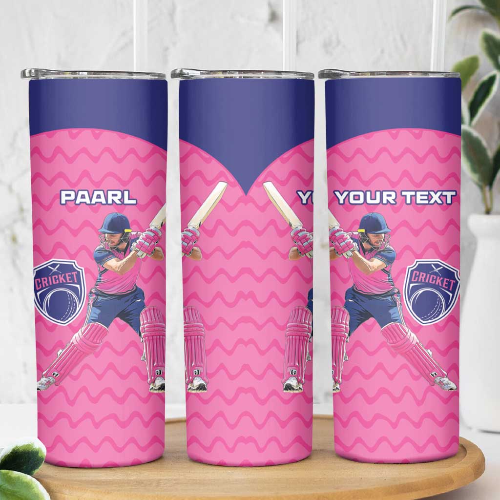 Custom South Africa Paarl Cricket Skinny Tumbler We Are Champions - Wonder Print Shop
