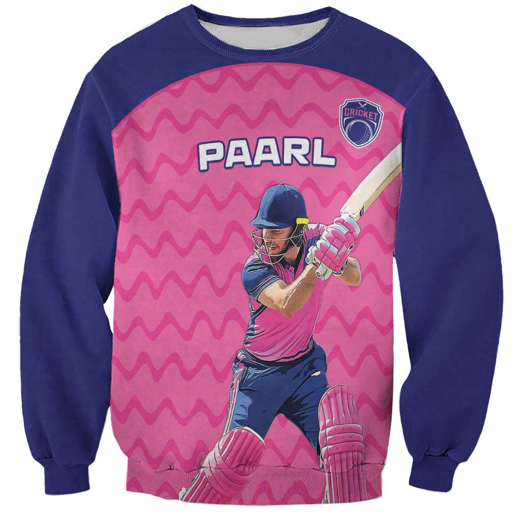Custom South Africa Paarl Cricket Sweatshirt We Are Champions - Wonder Print Shop
