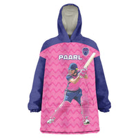Custom South Africa Paarl Cricket Wearable Blanket Hoodie We Are Champions - Wonder Print Shop