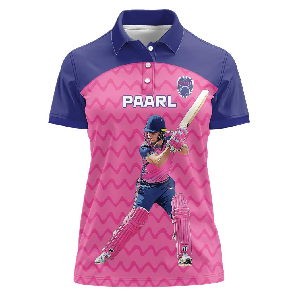 Custom South Africa Paarl Cricket Women Polo Shirt We Are Champions - Wonder Print Shop