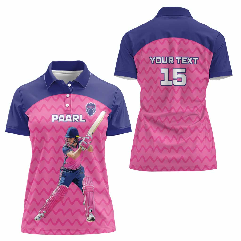 Custom South Africa Paarl Cricket Women Polo Shirt We Are Champions - Wonder Print Shop