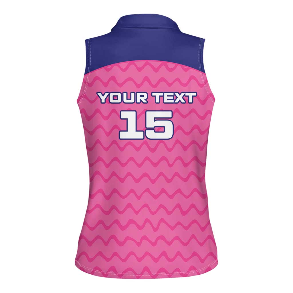 Custom South Africa Paarl Cricket Women Sleeveless Polo Shirt We Are Champions - Wonder Print Shop