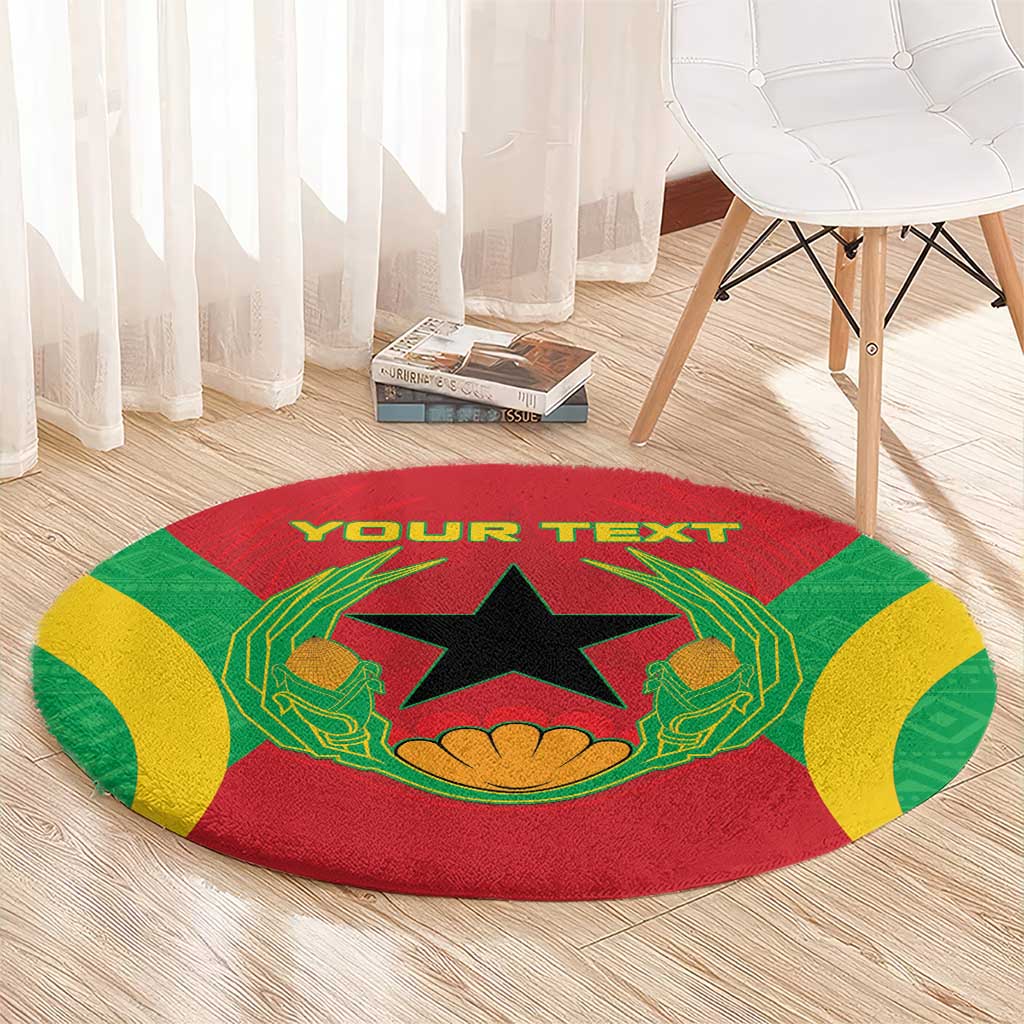 Personalised Cape Verde Round Carpet National Flag Of Cape Verde 1975-1992