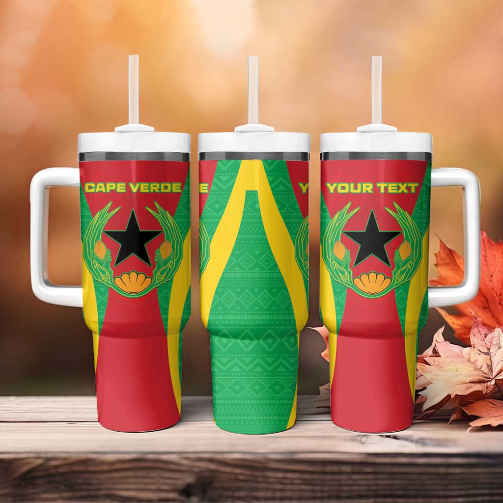 Personalised Cape Verde Tumbler With Handle National Flag Of Cape Verde 1975-1992 - Wonder Print Shop