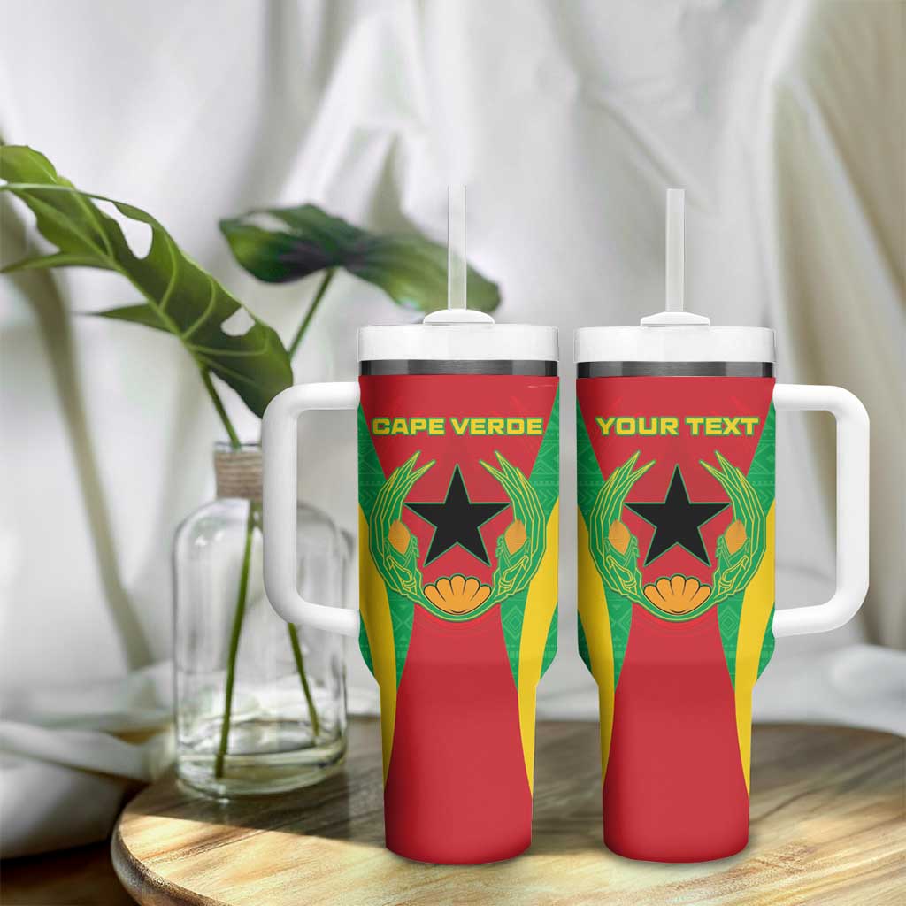 Personalised Cape Verde Tumbler With Handle National Flag Of Cape Verde 1975-1992 - Wonder Print Shop
