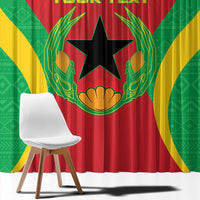 Personalised Cape Verde Window Curtain National Flag Of Cape Verde 1975-1992 - Wonder Print Shop