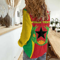 Personalised Cape Verde Women Casual Shirt National Flag Of Cape Verde 1975-1992 - Wonder Print Shop