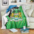 Personalised Sierra Leone Blanket Chimpanzee With Coat Of Arms