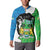 Personalised Sierra Leone Button Sweatshirt Chimpanzee With Coat Of Arms - Wonder Print Shop