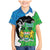 Personalised Sierra Leone Family Matching Mermaid Dress and Hawaiian Shirt Chimpanzee With Coat Of Arms - Wonder Print Shop