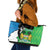Personalised Sierra Leone Leather Tote Bag Chimpanzee With Coat Of Arms - Wonder Print Shop