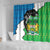 Personalised Sierra Leone Shower Curtain Chimpanzee With Coat Of Arms