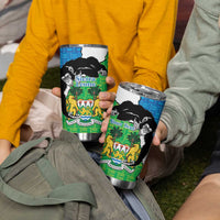 Personalised Sierra Leone Tumbler Cup Chimpanzee With Coat Of Arms - Wonder Print Shop