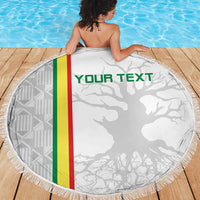 Custom Senegal Football Beach Blanket Road To Champions